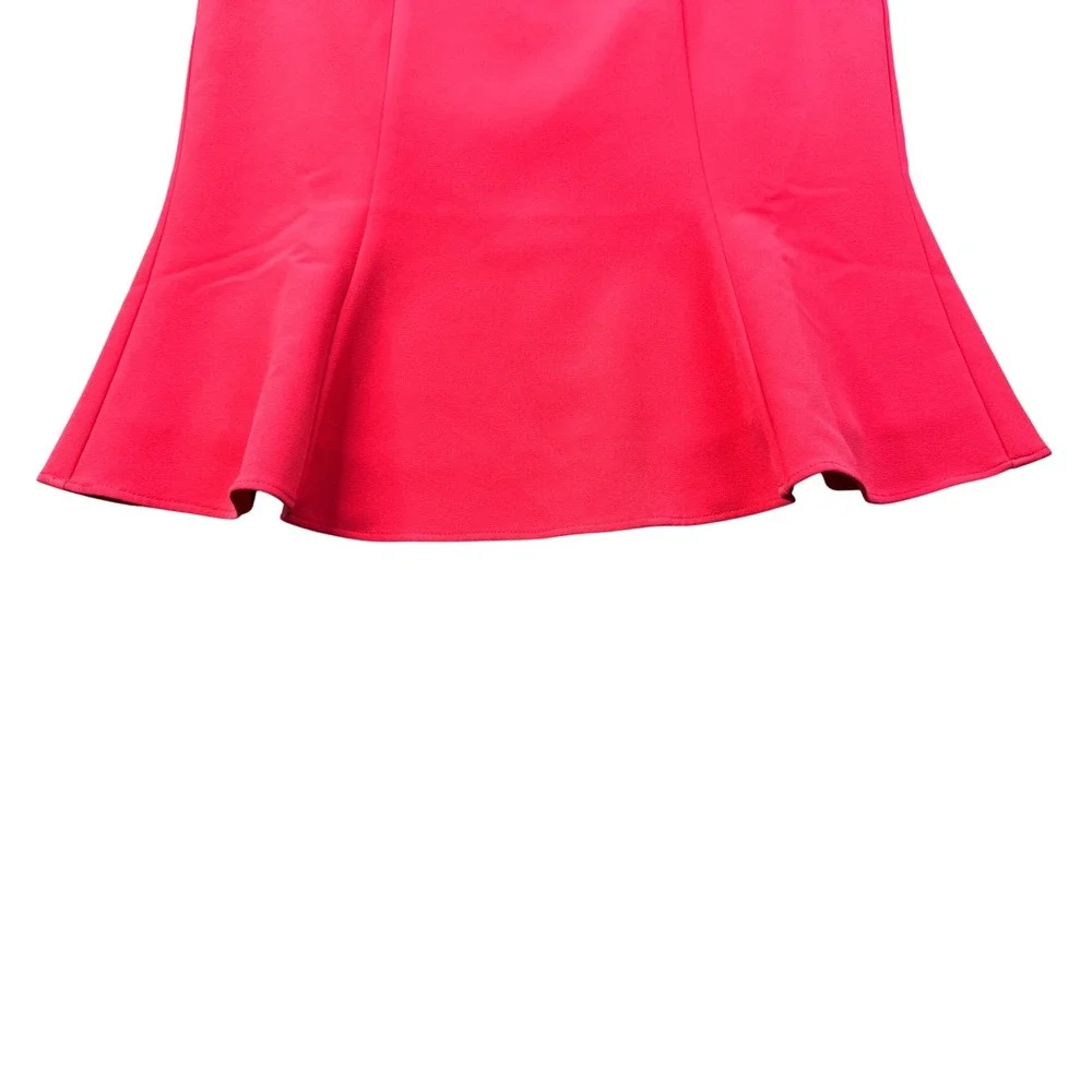 Boden Womens Pink Flounce Hem Pencil Skirt size 4 NWT - Picture 2 of 7